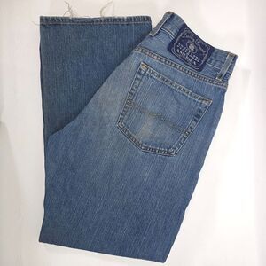 Lucky Brand Dungarees Men's 31x30 Gene Montesano Bootcut‎ Faded Denim Whiskered